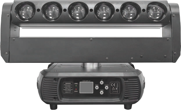 6PCS 40W MOVING HEAD MATRIX